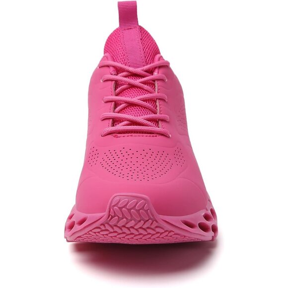 Women's Rose Red Running Walking Non Slip Tennis Blade Athletic Sneakers Shoes - Picture 5 of 7